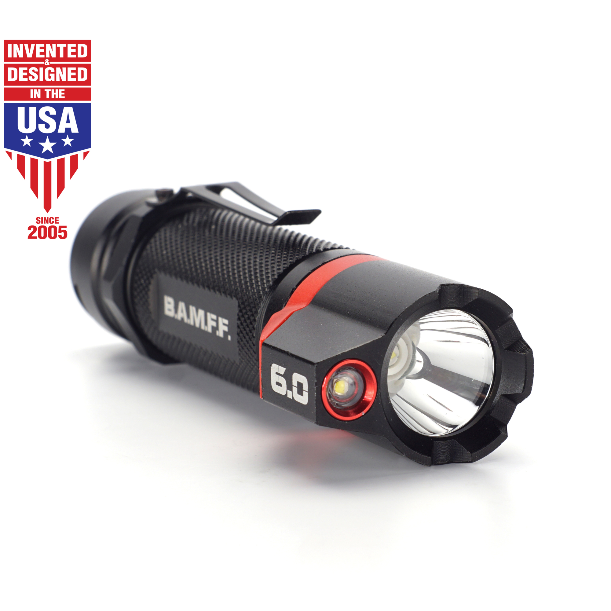 STKR Concepts BAMFF 6.0 Dual LED Flashlight - 600 Lumens, 6 Modes, Rechargeable, Model# 00340